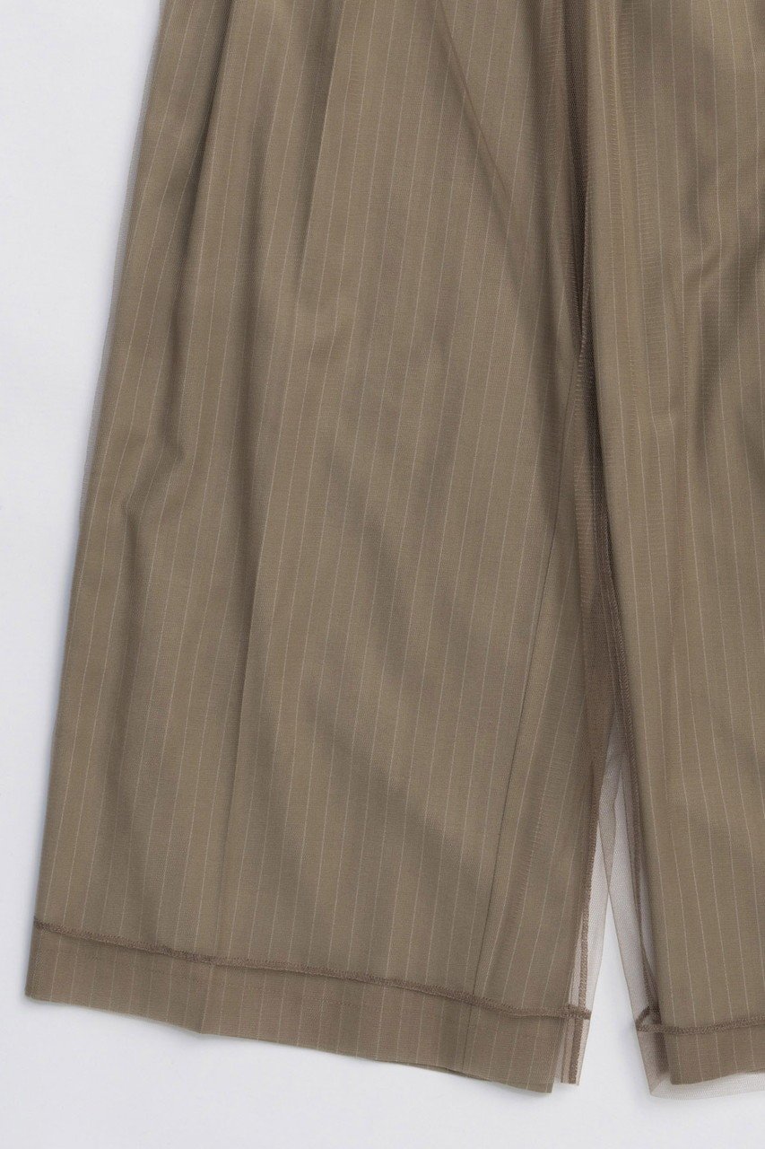 【メゾンスペシャル/MAISON SPECIAL】のTulle Layered Slacks/チュールレイヤードスラックス 人気、トレンドファッション・服の通販 founy(ファニー) ファッション Fashion レディースファッション Fashion for Women パンツ Pants & Trousers サテン Satin, Glossy Fabric シンプル Simple, Minimal ストライプ Stripe, Striped Pattern スラックス Slacks, Dress Pants チュール Tulip, Tulip Motif デニム Denim, Jeans Material バランス Balance, Style Balance フェミニン Feminine, Girly プリント Print, Printed Pattern ミックス Mix, Mixed Style ワイド Wide, Wide Fit 新作・新入荷 New Arrivals / New In other-4|ID: prp329100004759019 ipo3291000000034434270