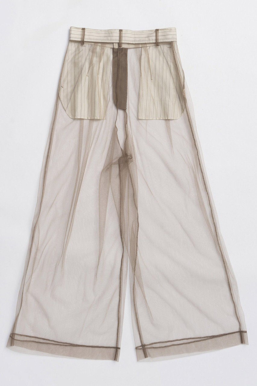 【メゾンスペシャル/MAISON SPECIAL】のTulle Layered Slacks/チュールレイヤードスラックス 人気、トレンドファッション・服の通販 founy(ファニー) ファッション Fashion レディースファッション Fashion for Women パンツ Pants & Trousers サテン Satin, Glossy Fabric シンプル Simple, Minimal ストライプ Stripe, Striped Pattern スラックス Slacks, Dress Pants チュール Tulip, Tulip Motif デニム Denim, Jeans Material バランス Balance, Style Balance フェミニン Feminine, Girly プリント Print, Printed Pattern ミックス Mix, Mixed Style ワイド Wide, Wide Fit 新作・新入荷 New Arrivals / New In other-6|ID: prp329100004759019 ipo3291000000034434274