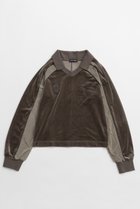 【メゾンスペシャル/MAISON SPECIAL】のVelour Combination Sporty Jersey Tops/ベロアコンビスポーティージャージトップス BRN(ブラウン)|ID: prp329100004759020 ipo3291000000034434279