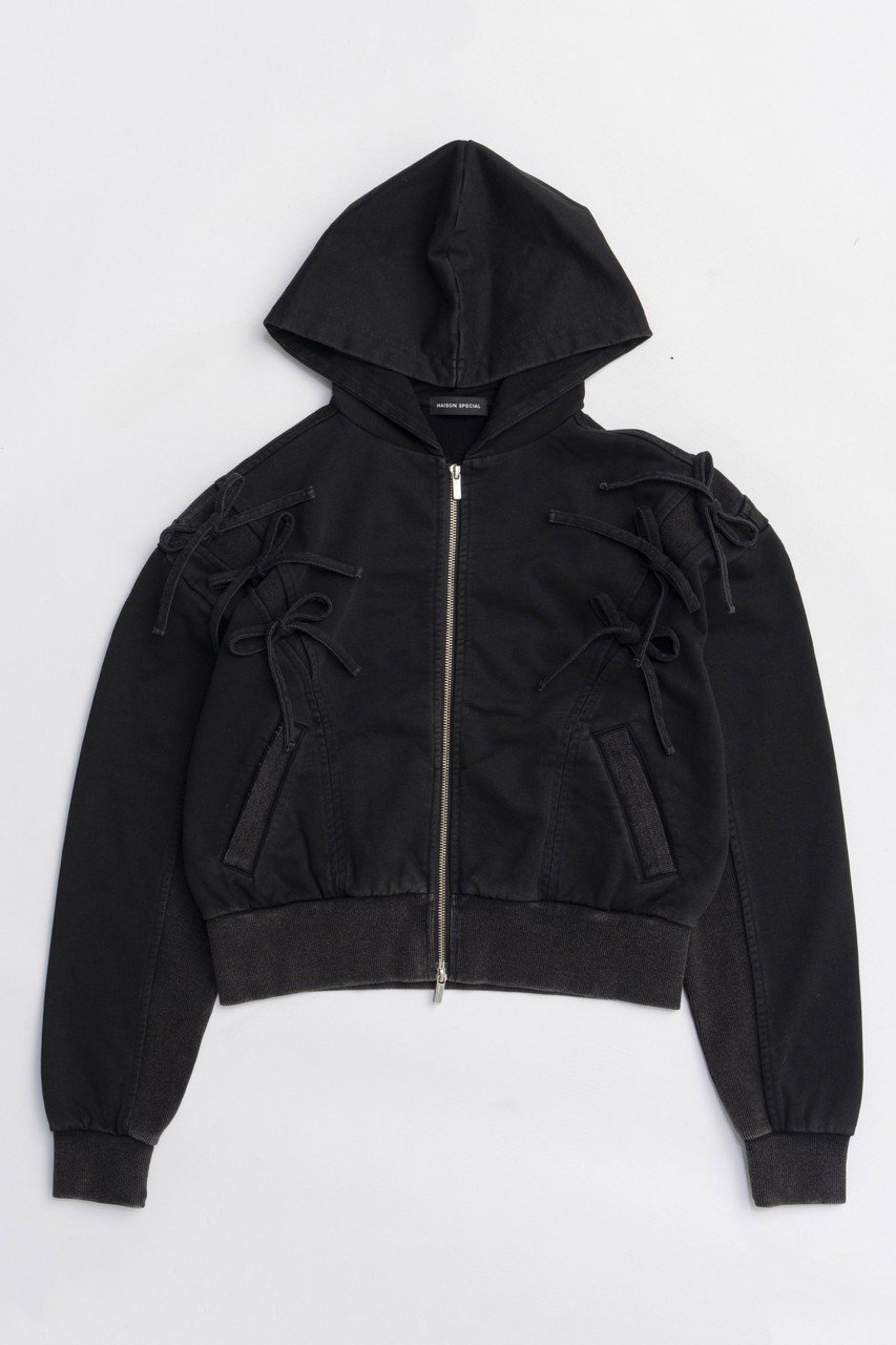 【メゾンスペシャル/MAISON SPECIAL】のShoulder Ribbon Hoodie/ショルダーリボンパーカー 人気、トレンドファッション・服の通販 founy(ファニー) 　ファッション　Fashion　レディースファッション　Fashion for Women　トップス・カットソー　Cut & Sew Tops　シャツ・ブラウス・オフィスカジュアル　Elegant Blouses & Button-Ups　レディースパーカー・カジュアルフーディー　Casual Hoodies & Sweatshirts　ロングTシャツ・Tシャツ　Longline T-Shirts & Tees　スウェット・クルーネックトップス　Sweatshirts & Crewnecks / Relaxed Fit Sweat Tops　カットソー・ベーシックTシャツ　Cut-and-Sewn Tops / Stretch Tees & Basics　コンパクト　Compact, Small Size　シンプル　Simple, Minimal　ベーシック　Basic, Essential　リボン　Ribbon, Bow　ヴィンテージ　Vintage Style　新作・新入荷　New Arrivals / New In　 other-1|ID: prp329100004759021 ipo3291000000034434285