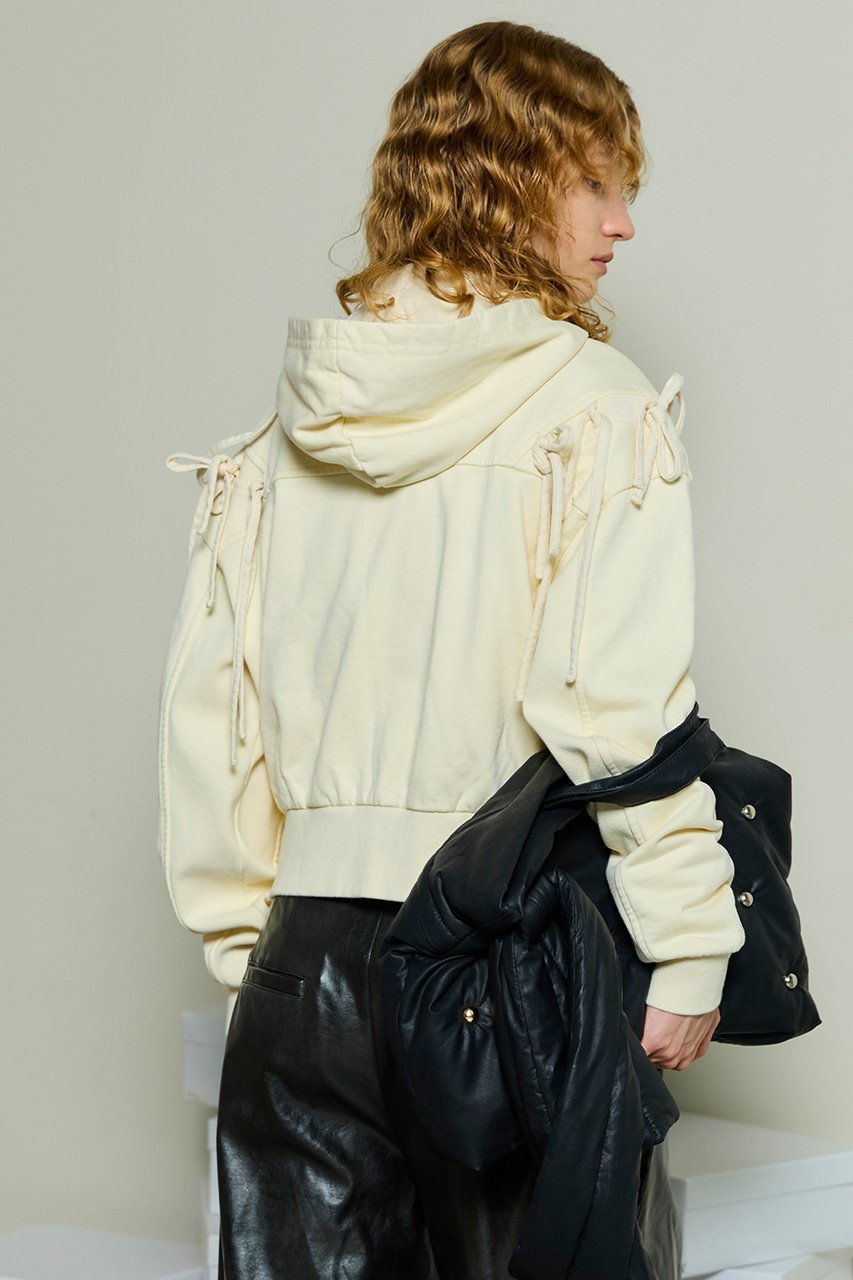 【メゾンスペシャル/MAISON SPECIAL】のShoulder Ribbon Hoodie/ショルダーリボンパーカー 人気、トレンドファッション・服の通販 founy(ファニー) 　ファッション　Fashion　レディースファッション　Fashion for Women　トップス・カットソー　Cut & Sew Tops　シャツ・ブラウス・オフィスカジュアル　Elegant Blouses & Button-Ups　レディースパーカー・カジュアルフーディー　Casual Hoodies & Sweatshirts　ロングTシャツ・Tシャツ　Longline T-Shirts & Tees　スウェット・クルーネックトップス　Sweatshirts & Crewnecks / Relaxed Fit Sweat Tops　カットソー・ベーシックTシャツ　Cut-and-Sewn Tops / Stretch Tees & Basics　コンパクト　Compact, Small Size　シンプル　Simple, Minimal　ベーシック　Basic, Essential　リボン　Ribbon, Bow　ヴィンテージ　Vintage Style　新作・新入荷　New Arrivals / New In　other-4|ID: prp329100004759021 ipo3291000000034434291