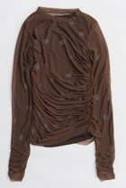 【メゾンスペシャル/MAISON SPECIAL】のSheer Dot Layered Tops/シアードットレイヤードトップス BRN(ブラウン)|ID: prp329100004759022 ipo3291000000034434297