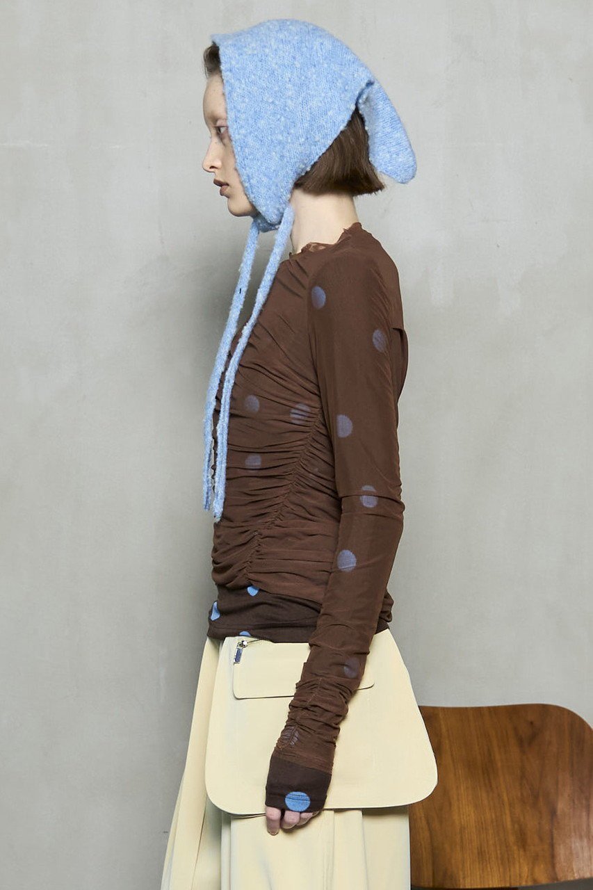 【メゾンスペシャル/MAISON SPECIAL】のSheer Dot Layered Tops/シアードットレイヤードトップス 人気、トレンドファッション・服の通販 founy(ファニー)  ファッション Fashion レディースファッション Fashion for Women トップス・カットソー Cut & Sew Tops シャツ・ブラウス・オフィスカジュアル Elegant Blouses & Button-Ups ロングTシャツ・Tシャツ Longline T-Shirts & Tees カットソー・ベーシックTシャツ Cut-and-Sewn Tops / Stretch Tees & Basics オケージョン Occasion Wear カットソー Cut and Sewn Top ギャザー Gathered, Ruffled シャーリング Shirring, Ruched スラックス Slacks, Dress Pants スリーブ Sleeve, Long Sleeve / Short Sleeve デニム Denim, Jeans Material トレンド Trend, Trending Now ドット Polka Dot, Dot Pattern フィット Fit, Slim Fit プリント Print, Printed Pattern メッシュ Mesh, Net Fabric ロング Long, Long-Length 新作・新入荷 New Arrivals / New In other-7|ID: prp329100004759022 ipo3291000000034434303