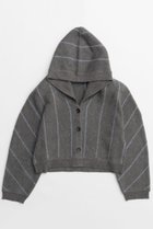 【メゾンスペシャル/MAISON SPECIAL】のPower Shoulder Hood Knit Cardigan/パワーショルダーフードニットカーディガン GRY(グレー)|ID: prp329100004759023 ipo3291000000034434307
