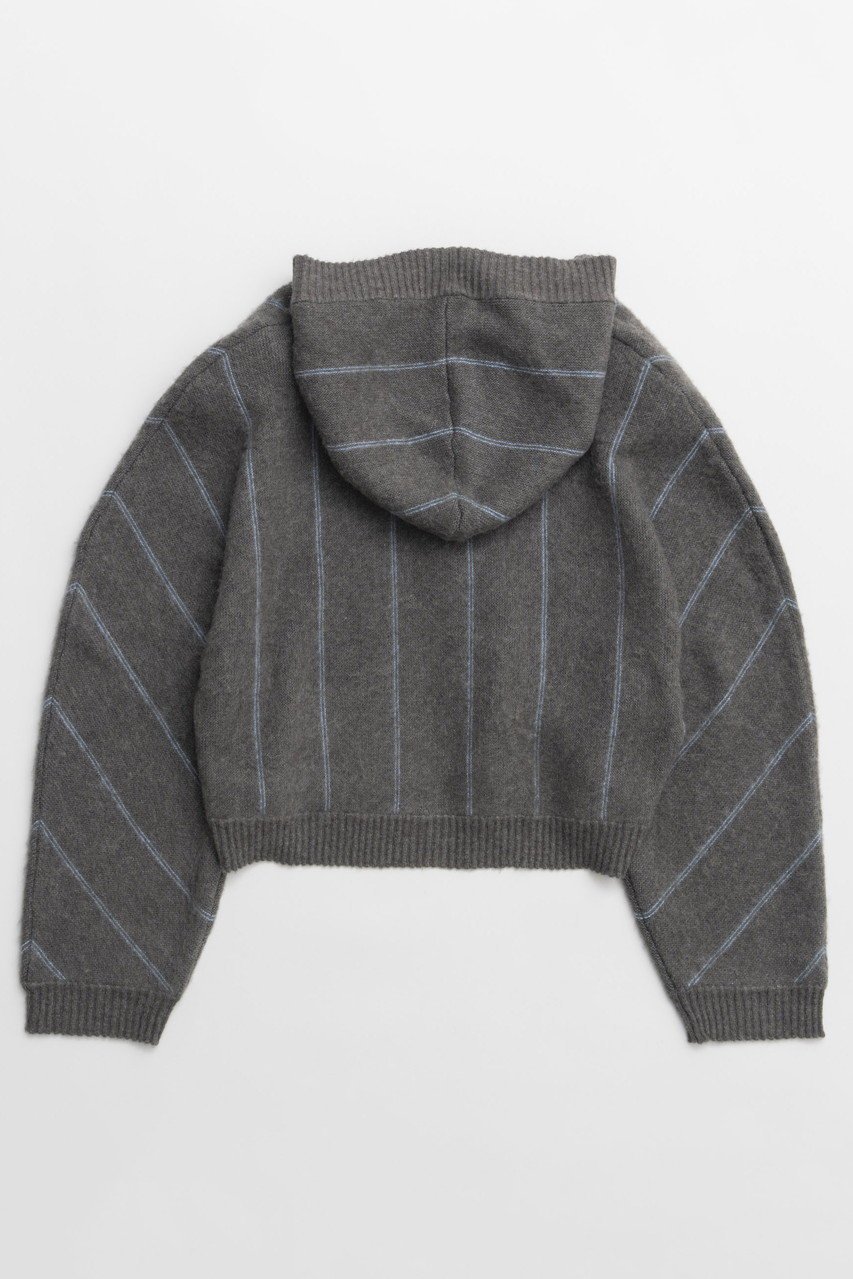 【メゾンスペシャル/MAISON SPECIAL】のPower Shoulder Hood Knit Cardigan/パワーショルダーフードニットカーディガン 人気、トレンドファッション・服の通販 founy(ファニー) 　ファッション　Fashion　レディースファッション　Fashion for Women　トップス・カットソー　Cut & Sew Tops　ニット　Knit Tops & Sweaters　カーディガン・羽織り　Layered Style Cardigans　カジュアルプルオーバー・ニットトップス　Pullovers & Knit Tops / Casual Pullovers　ストライプ　Stripe, Striped Pattern　スーツ　Suit, Formalwear　エレガント 上品　Elegant　冬　Winter / This Winter　新作・新入荷　New Arrivals / New In　other-4|ID: prp329100004759023 ipo3291000000034434310