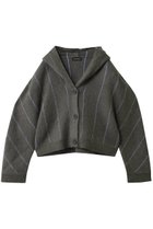 【メゾンスペシャル/MAISON SPECIAL】のPower Shoulder Hood Knit Cardigan/パワーショルダーフードニットカーディガン GRY(グレー)|ID: prp329100004759023 ipo3291000000036677598
