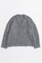 【メゾンスペシャル/MAISON SPECIAL】のLong Shaggy V-neck Knit/ロングシャギーVネックニット GRY(グレー)|ID: prp329100004759024 ipo3291000000034434318