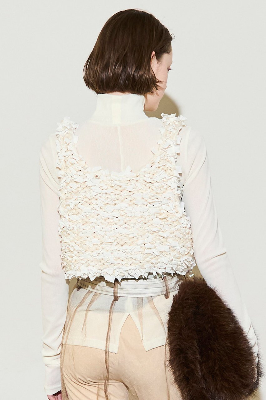 【メゾンスペシャル/MAISON SPECIAL】のRibbon Knit Camisole Tops/リボンニットキャミトップス 人気、トレンドファッション・服の通販 founy(ファニー)  ファッション Fashion レディースファッション Fashion for Women トップス・カットソー Cut & Sew Tops ニット Knit Tops & Sweaters キャミソール&ノースリーブ Camisoles & Sleeveless Tops カジュアルプルオーバー・ニットトップス Pullovers & Knit Tops / Casual Pullovers カットソー Cut and Sewn Top トレンド Trend, Trending Now 新作・新入荷 New Arrivals / New In other-4|ID: prp329100004759025 ipo3291000000034434329