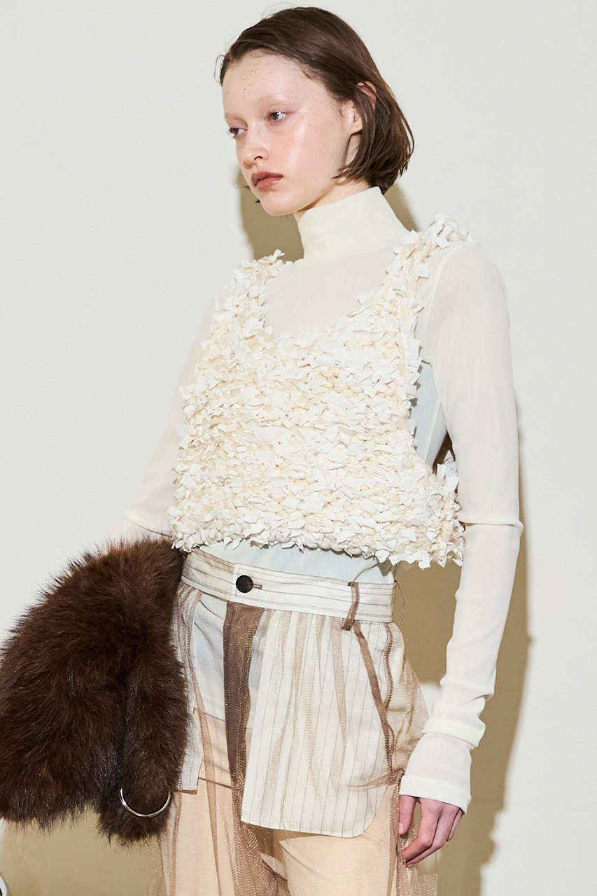 【メゾンスペシャル/MAISON SPECIAL】のRibbon Knit Camisole Tops/リボンニットキャミトップス 人気、トレンドファッション・服の通販 founy(ファニー)  ファッション Fashion レディースファッション Fashion for Women トップス・カットソー Cut & Sew Tops ニット Knit Tops & Sweaters キャミソール&ノースリーブ Camisoles & Sleeveless Tops カジュアルプルオーバー・ニットトップス Pullovers & Knit Tops / Casual Pullovers カットソー Cut and Sewn Top トレンド Trend, Trending Now 新作・新入荷 New Arrivals / New In other-5|ID: prp329100004759025 ipo3291000000034434330