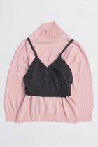 【メゾンスペシャル/MAISON SPECIAL】のBustier Knit Set Turtleneck Tops/ビスチェニットセットタートルネックトップス PNK(ピンク)|ID: prp329100004759026 ipo3291000000034434333