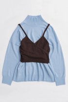 【メゾンスペシャル/MAISON SPECIAL】のBustier Knit Set Turtleneck Tops/ビスチェニットセットタートルネックトップス BLU(ブルー)|ID: prp329100004759026 ipo3291000000034434334