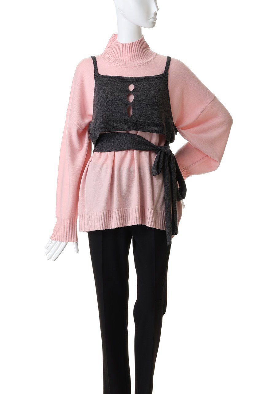 【メゾンスペシャル/MAISON SPECIAL】のBustier Knit Set Turtleneck Tops/ビスチェニットセットタートルネックトップス 人気、トレンドファッション・服の通販 founy(ファニー) 　ファッション　Fashion　レディースファッション　Fashion for Women　トップス・カットソー　Cut & Sew Tops　ニット　Knit Tops & Sweaters　カジュアルプルオーバー・ニットトップス　Pullovers & Knit Tops / Casual Pullovers　ビスチェ　Bustiers & Corset Tops / Layered Bustier Style　タートルネック・ハイネックトップス　Turtlenecks & High-Neck Tops　シンプル　Simple, Minimal　トレンド　Trend, Trending Now　ビスチェ　Bustier, Corset Top　新作・新入荷　New Arrivals / New In　other-6|ID: prp329100004759026 ipo3291000000034555296