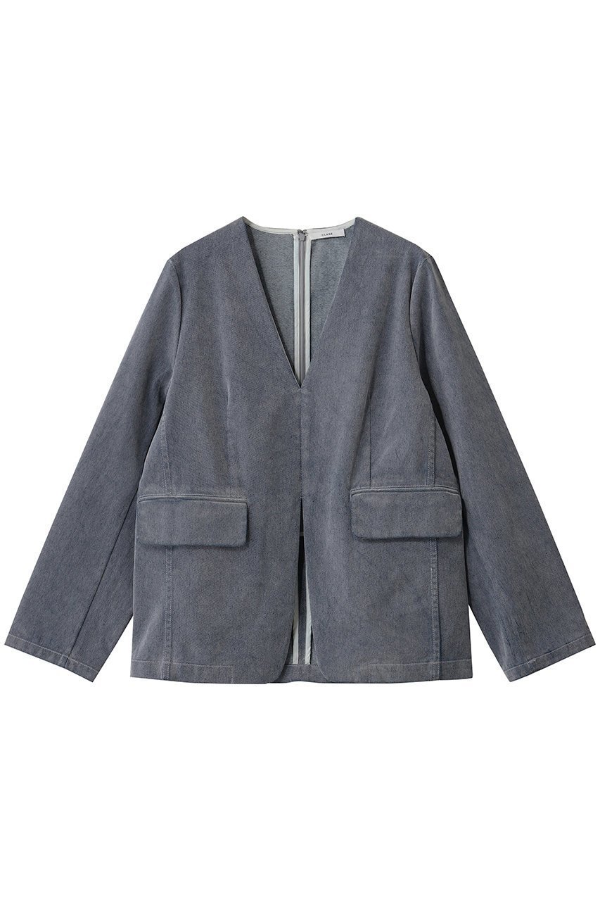 【クラネ/CLANE】のJACKET PULLOVER FLOCKY TOPS インテリア・キッズ・メンズ・レディースファッション・服の通販 founy(ファニー)  ファッション Fashion レディースファッション Fashion for Women アウター Coat / Outerwear Collection レディースジャケット・軽アウター Jackets ジャケット Jacket, Outerwear バランス Balance, Style Balance フォルム Silhouette, Form ポケット Pocket, Pocket Detail 新作・新入荷 New Arrivals / New In GRAY|ID: prp329100004759031 ipo3291000000034434368