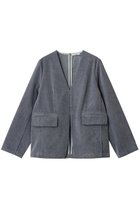 【クラネ/CLANE】のJACKET PULLOVER FLOCKY TOPS GRAY|ID: prp329100004759031 ipo3291000000036244736