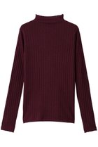 【デパリエ/DEPAREILLE】のハイゲージリブタートルネック ボルドー|ID:prp329100004759032