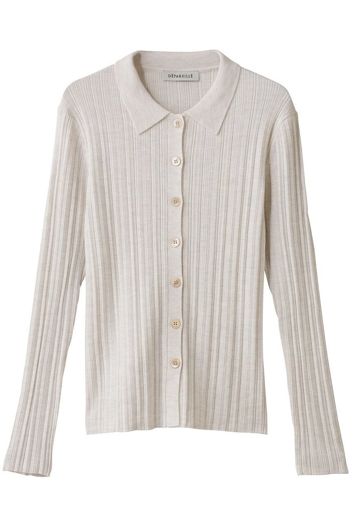 【デパリエ/DEPAREILLE】のハイゲージリブポロカーディガン インテリア・キッズ・メンズ・レディースファッション・服の通販 founy(ファニー) https://founy.com/ ファッション Fashion レディースファッション Fashion for Women トップス・カットソー Cut & Sew Tops ニット Knit Tops & Sweaters カーディガン・羽織り Layered Style Cardigans カーディガン Cardigan, Knitwear クラシカル Classical, Vintage-Inspired シンプル Simple, Minimal スラックス Slacks, Dress Pants デニム Denim, Jeans Material エレガント 上品 Elegant 新作・新入荷 New Arrivals / New In |ID: prp329100004759033 ipo3291000000034434383