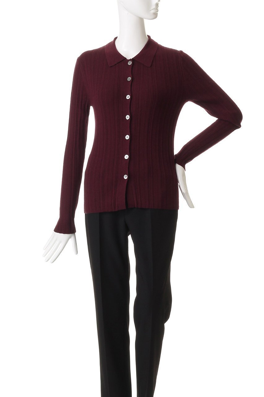 【デパリエ/DEPAREILLE】のハイゲージリブポロカーディガン 人気、トレンドファッション・服の通販 founy(ファニー) 　ファッション　Fashion　レディースファッション　Fashion for Women　トップス・カットソー　Cut & Sew Tops　ニット　Knit Tops & Sweaters　カーディガン・羽織り　Layered Style Cardigans　カーディガン　Cardigan, Knitwear　クラシカル　Classical, Vintage-Inspired　シンプル　Simple, Minimal　スラックス　Slacks, Dress Pants　デニム　Denim, Jeans Material　エレガント 上品　Elegant　新作・新入荷　New Arrivals / New In　other-2|ID: prp329100004759033 ipo3291000000034434387