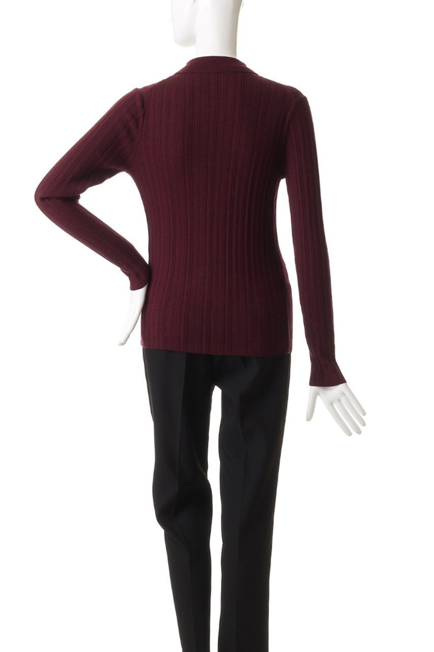 【デパリエ/DEPAREILLE】のハイゲージリブポロカーディガン 人気、トレンドファッション・服の通販 founy(ファニー) 　ファッション　Fashion　レディースファッション　Fashion for Women　トップス・カットソー　Cut & Sew Tops　ニット　Knit Tops & Sweaters　カーディガン・羽織り　Layered Style Cardigans　カーディガン　Cardigan, Knitwear　クラシカル　Classical, Vintage-Inspired　シンプル　Simple, Minimal　スラックス　Slacks, Dress Pants　デニム　Denim, Jeans Material　エレガント 上品　Elegant　新作・新入荷　New Arrivals / New In　other-4|ID: prp329100004759033 ipo3291000000034434389