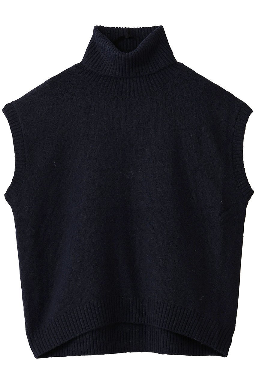 【ミディウミ/MidiUmi】のhigh neck knit vest ベスト インテリア・キッズ・メンズ・レディースファッション・服の通販 founy(ファニー) 　ファッション　Fashion　レディースファッション　Fashion for Women　トップス・カットソー　Cut & Sew Tops　ニット　Knit Tops & Sweaters　ベスト&ジレ / 重ね着スタイル　Vests & Gilets　カジュアルプルオーバー・ニットトップス　Pullovers & Knit Tops / Casual Pullovers　カットソー　Cut and Sewn Top　ハイネック　High Neck, Mock Neck　ベスト　Vest, Waistcoat　新作・新入荷　New Arrivals / New In　A/W・秋冬　Autumn/Winter　navy|ID: prp329100004759035 ipo3291000000034434400