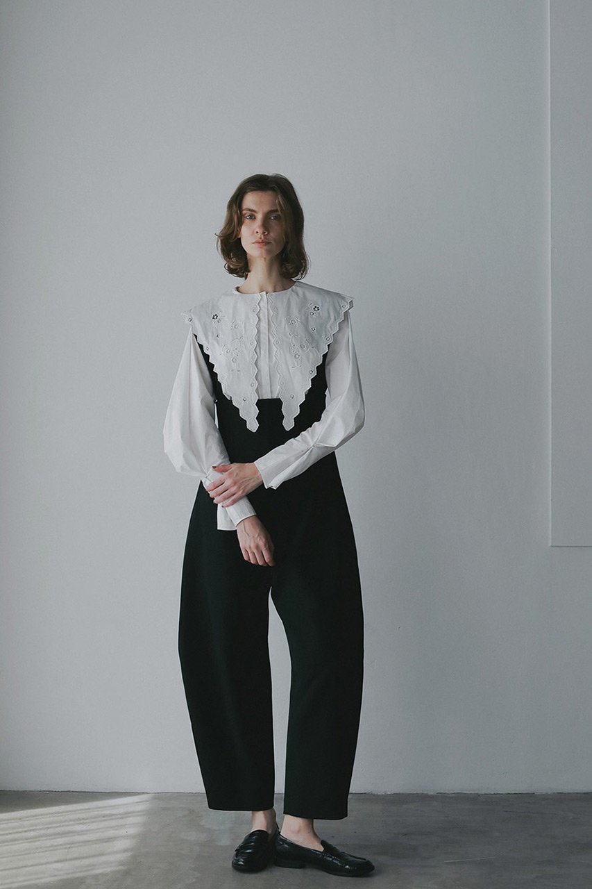 【ハー/HER.】の【11/6 12:00販売開始】エンブロイダリーカラーブラウス 人気、トレンドファッション・服の通販 founy(ファニー) 　ファッション　Fashion　レディースファッション　Fashion for Women　トップス・カットソー　Cut & Sew Tops　シャツ・ブラウス・オフィスカジュアル　Elegant Blouses & Button-Ups　カフス　Cuff Design　スリーブ　Sleeve, Long Sleeve / Short Sleeve　フレア　Flare, Flared　ロング　Long, Long-Length　新作・新入荷　New Arrivals / New In　other-7|ID: prp329100004759875 ipo3291000000034442323