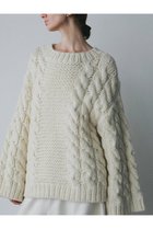 【ハー/HER.】の【11/6 12:00販売開始】ハンドケーブルニットプルオーバー オフホワイト|ID:prp329100004759876