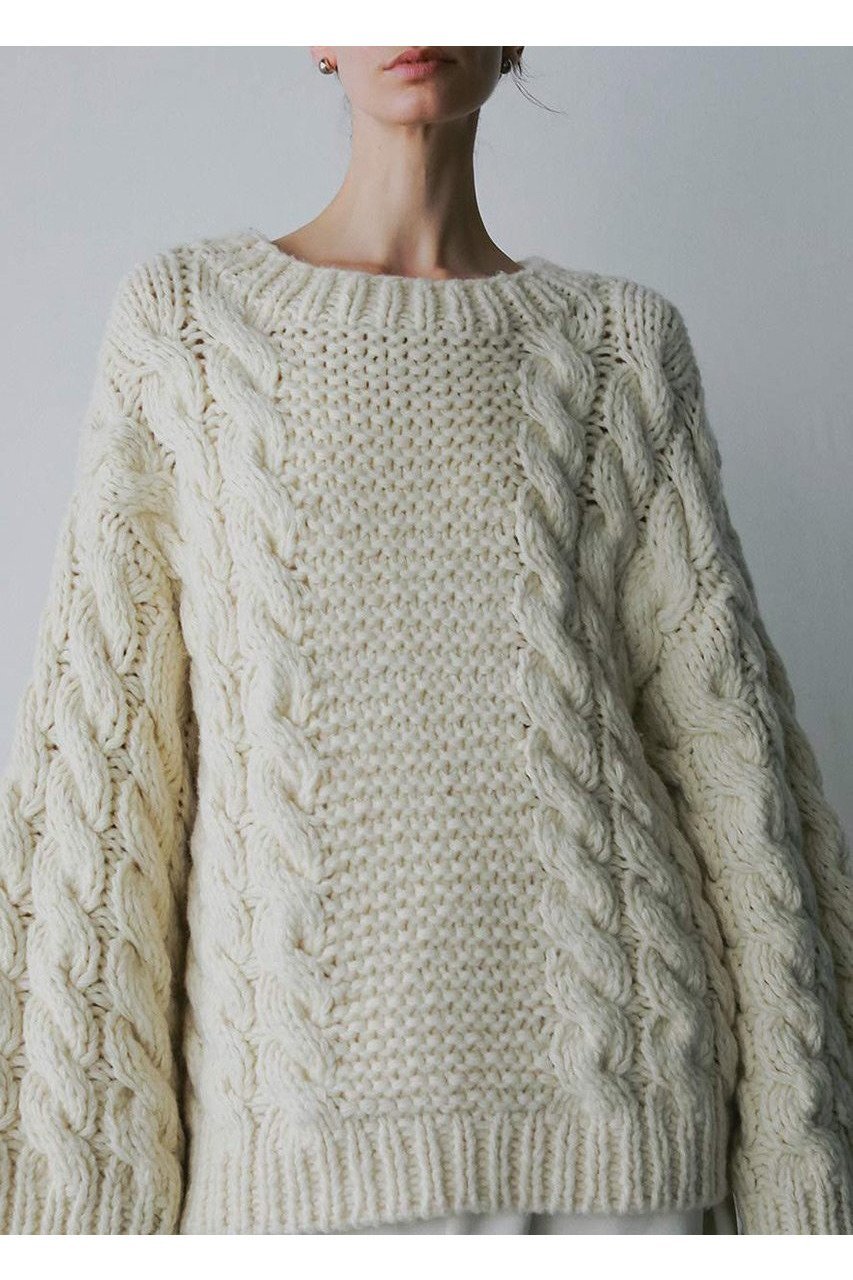 【ハー/HER.】の【11/6 12:00販売開始】ハンドケーブルニットプルオーバー 人気、トレンドファッション・服の通販 founy(ファニー)  ファッション Fashion レディースファッション Fashion for Women トップス・カットソー Cut & Sew Tops ニット Knit Tops & Sweaters カジュアルプルオーバー・ニットトップス Pullovers & Knit Tops / Casual Pullovers スリーブ Sleeve, Long Sleeve / Short Sleeve ハンド Hand, Handmade ワイド Wide, Wide Fit 手編み Hand-Knitted, Handmade Knit 新作・新入荷 New Arrivals / New In other-2|ID: prp329100004759876 ipo3291000000034442328