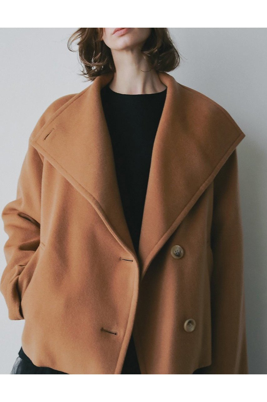 【ハー/HER.】の【11/6 12:00販売開始】ウールカシミヤリバージャケット インテリア・キッズ・メンズ・レディースファッション・服の通販 founy(ファニー) 　ファッション　Fashion　レディースファッション　Fashion for Women　アウター　Coat / Outerwear Collection　レディースジャケット・軽アウター　Jackets　インナー　Innerwear　シンプル　Simple, Minimal　ジャケット　Jacket, Outerwear　スタンド　Stand Collar, Upright Stand　トレンド　Trend, Trending Now　パターン　Pattern, Design Print　リラックス　Relax, Relaxed Fit　ロング　Long, Long-Length　エレガント 上品　Elegant　冬　Winter / This Winter　新作・新入荷　New Arrivals / New In　キャメル|ID: prp329100004759877 ipo3291000000034442337