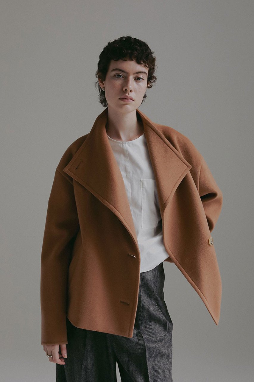 【ハー/HER.】の【11/6 12:00販売開始】ウールカシミヤリバージャケット 人気、トレンドファッション・服の通販 founy(ファニー) 　ファッション　Fashion　レディースファッション　Fashion for Women　アウター　Coat / Outerwear Collection　レディースジャケット・軽アウター　Jackets　インナー　Innerwear　シンプル　Simple, Minimal　ジャケット　Jacket, Outerwear　スタンド　Stand Collar, Upright Stand　トレンド　Trend, Trending Now　パターン　Pattern, Design Print　リラックス　Relax, Relaxed Fit　ロング　Long, Long-Length　エレガント 上品　Elegant　冬　Winter / This Winter　新作・新入荷　New Arrivals / New In　other-5|ID: prp329100004759877 ipo3291000000034442341