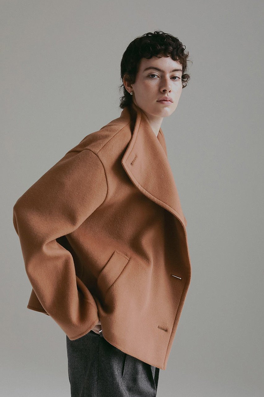 【ハー/HER.】の【11/6 12:00販売開始】ウールカシミヤリバージャケット 人気、トレンドファッション・服の通販 founy(ファニー) 　ファッション　Fashion　レディースファッション　Fashion for Women　アウター　Coat / Outerwear Collection　レディースジャケット・軽アウター　Jackets　インナー　Innerwear　シンプル　Simple, Minimal　ジャケット　Jacket, Outerwear　スタンド　Stand Collar, Upright Stand　トレンド　Trend, Trending Now　パターン　Pattern, Design Print　リラックス　Relax, Relaxed Fit　ロング　Long, Long-Length　エレガント 上品　Elegant　冬　Winter / This Winter　新作・新入荷　New Arrivals / New In　other-6|ID: prp329100004759877 ipo3291000000034442342