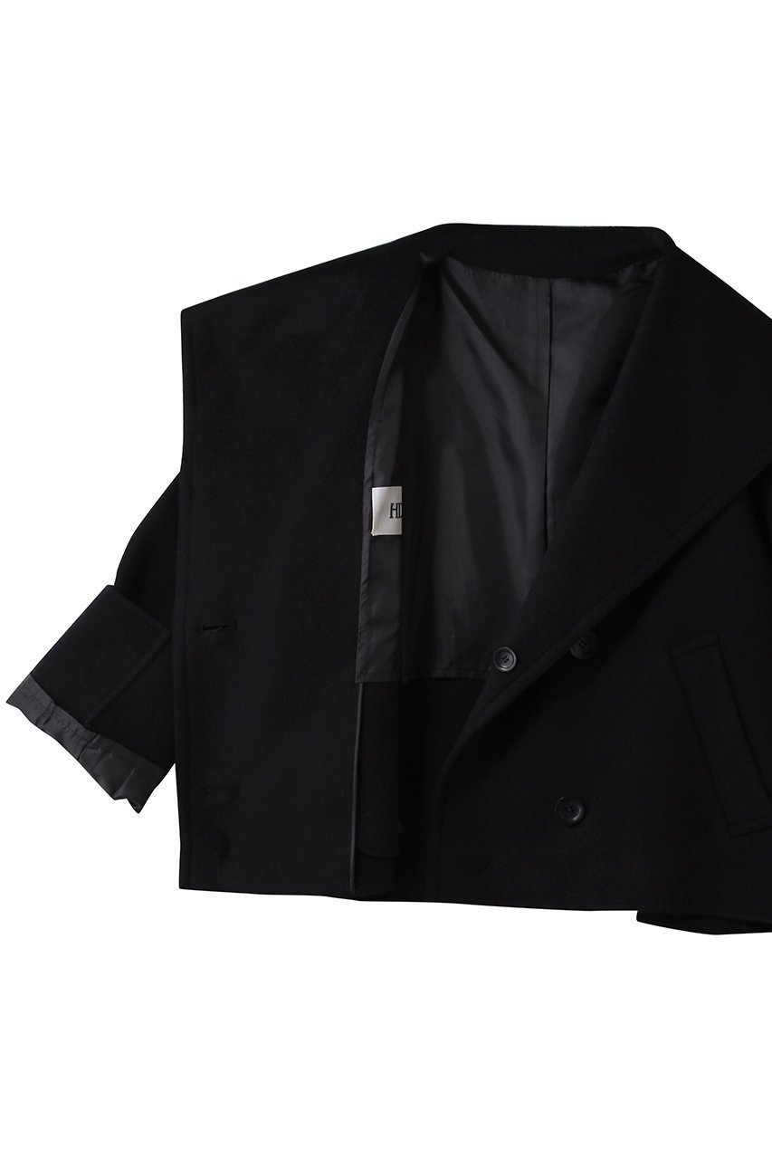 【ハー/HER.】のウールカシミヤリバージャケット 人気、トレンドファッション・服の通販 founy(ファニー) 　ファッション　Fashion　レディースファッション　Fashion for Women　アウター　Coat / Outerwear Collection　レディースジャケット・軽アウター　Jackets　インナー　Innerwear　シンプル　Simple, Minimal　ジャケット　Jacket, Outerwear　スタンド　Stand Collar, Upright Stand　トレンド　Trend, Trending Now　パターン　Pattern, Design Print　リラックス　Relax, Relaxed Fit　ロング　Long, Long-Length　エレガント 上品　Elegant　冬　Winter / This Winter　other-7|ID: prp329100004759877 ipo3291000000035388033