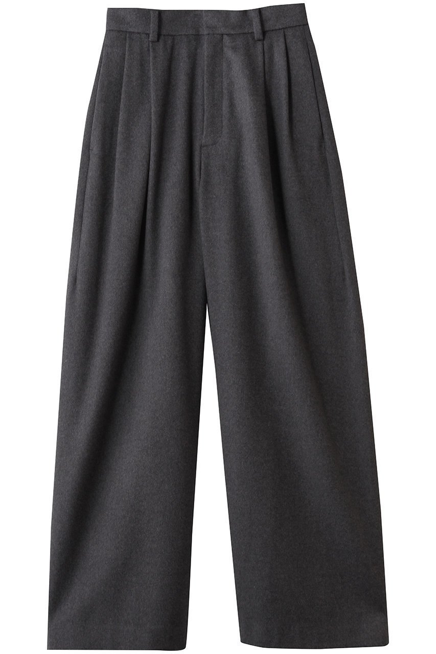 【セアン/SCEARN】のWOOL BEAVER パンツ インテリア・キッズ・メンズ・レディースファッション・服の通販 founy(ファニー) 　ファッション　Fashion　レディースファッション　Fashion for Women　パンツ　Pants & Trousers　ストレート　Straight, Straight Cut　ダブル　Double, Double-Breasted　マニッシュ　Mannish, Boyish　ワイド　Wide, Wide Fit　C.Gray|ID: prp329100004759880 ipo3291000000035584753
