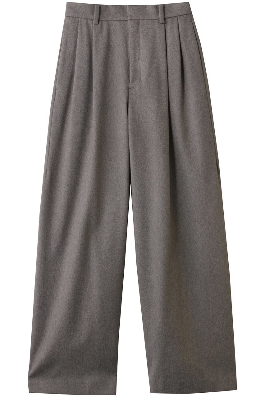 【セアン/SCEARN】のWOOL BEAVER パンツ インテリア・キッズ・メンズ・レディースファッション・服の通販 founy(ファニー) 　ファッション　Fashion　レディースファッション　Fashion for Women　パンツ　Pants & Trousers　ストレート　Straight, Straight Cut　ダブル　Double, Double-Breasted　マニッシュ　Mannish, Boyish　ワイド　Wide, Wide Fit　Beige|ID: prp329100004759880 ipo3291000000035584755