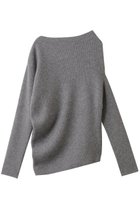 【セアン/SCEARN】のCASHMERE MIDDLE GAUGE ニット 人気、トレンドファッション・服の通販 founy(ファニー) ファッション Fashion レディースファッション Fashion for Women トップス・カットソー Cut & Sew Tops ニット Knit Tops & Sweaters カジュアルプルオーバー・ニットトップス Pullovers & Knit Tops / Casual Pullovers アシンメトリー Asymmetrical Style シンプル Simple, Minimal ドレープ Drape, Draping Fabric エレガント 上品 Elegant 新作・新入荷 New Arrivals / New In thumbnail M.Gray|ID: prp329100004759884 ipo3291000000034442391