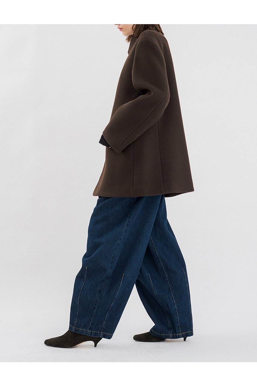 【スタニングルアー/STUNNING LURE】の【11/19 11:00販売開始】スタンドカラーメルトンコート 人気、トレンドファッション・服の通販 founy(ファニー)  ファッション Fashion レディースファッション Fashion for Women アウター Coat / Outerwear Collection コート・ロングコート・ピーコート Long Coats, Peacoats & More イタリア Italy ショルダー Shoulder, Shoulder Strap シンプル Simple, Minimal スタンド Stand Collar, Upright Stand バランス Balance, Style Balance ミドル Middle Length, Mid Height ロング Long, Long-Length エレガント 上品 Elegant other-5|ID: prp329100004760535 ipo3291000000034451459