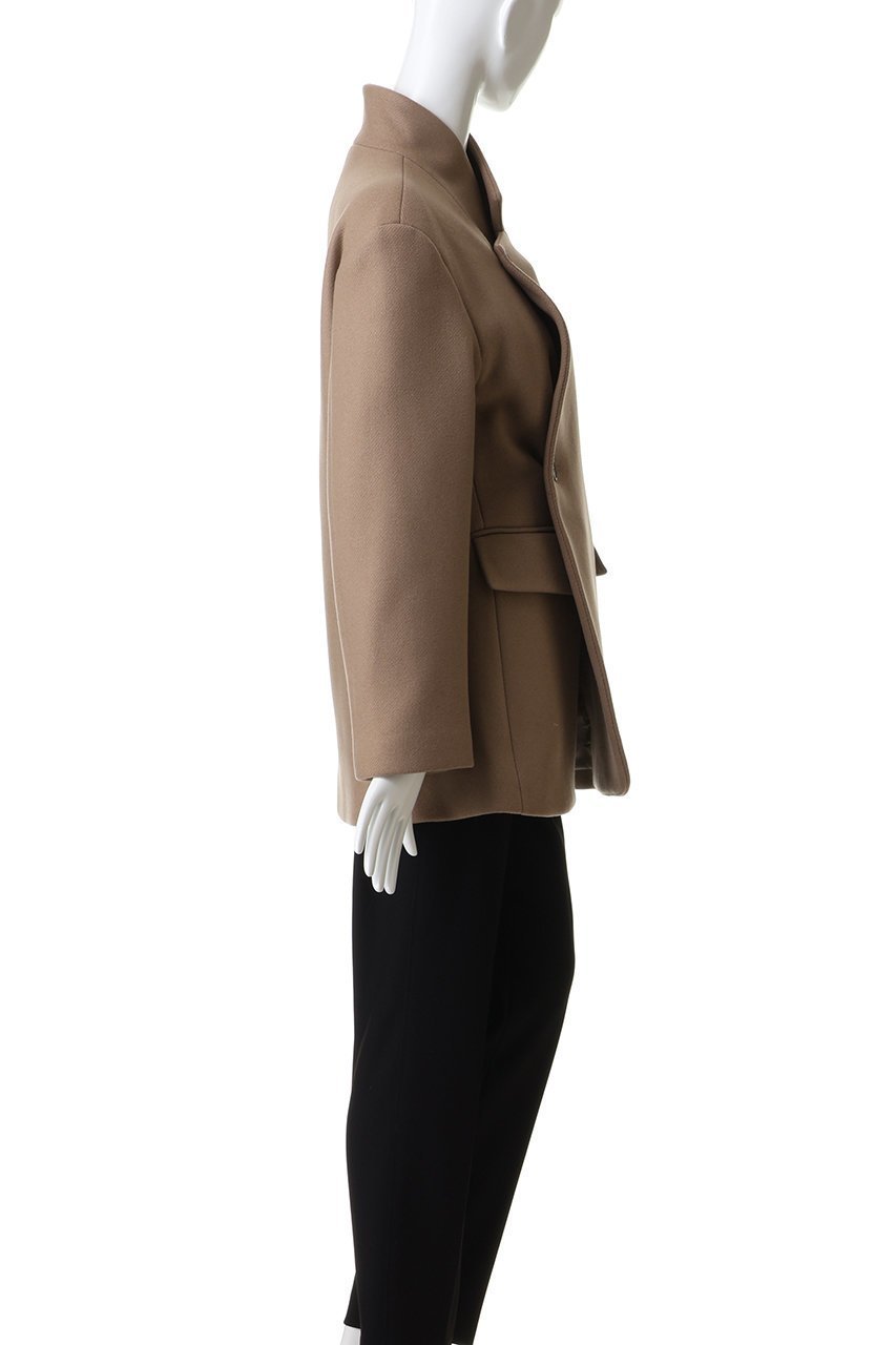 【スタニングルアー/STUNNING LURE】のスタンドカラーメルトンコート 人気、トレンドファッション・服の通販 founy(ファニー) 　ファッション　Fashion　レディースファッション　Fashion for Women　アウター　Coat / Outerwear Collection　コート・ロングコート・ピーコート　Long Coats, Peacoats & More　イタリア　Italy　ショルダー　Shoulder, Shoulder Strap　シンプル　Simple, Minimal　スタンド　Stand Collar, Upright Stand　バランス　Balance, Style Balance　ミドル　Middle Length, Mid Height　ロング　Long, Long-Length　エレガント 上品　Elegant　other-7|ID: prp329100004760535 ipo3291000000034594506