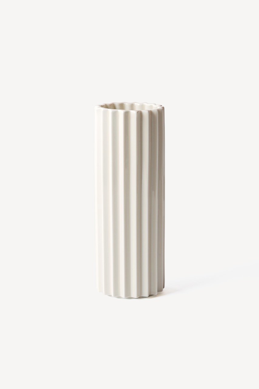 【ムスタキビ/Mustakivi / GOODS】のPLEATS フラワーベース インテリア・キッズ・メンズ・レディースファッション・服の通販 founy(ファニー) 　イエロー　Yellow　シンプル　Simple, Minimal　フラワー　Flower, Floral　プリーツ　Pleats, Pleated　WHITE|ID: prp329100004760545 ipo3291000000035478398