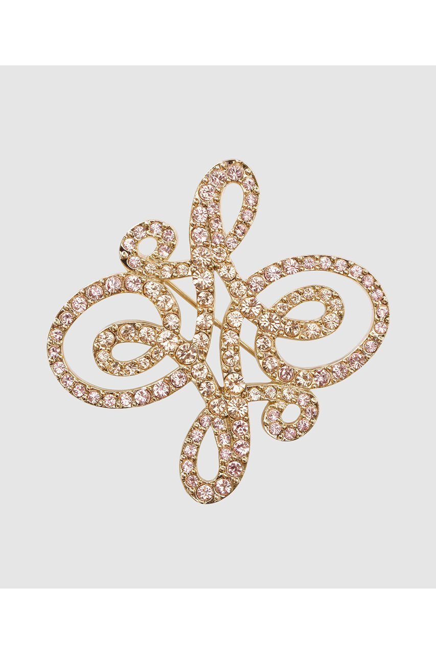 【アナイ/ANAYI】のロゴモチーフビジューブローチ インテリア・キッズ・メンズ・レディースファッション・服の通販 founy(ファニー) ファッション Fashion レディースファッション Fashion for Women 2025年 2025 2025-2026秋冬・A/W Autumn/Winter 2025–26 AW25–26 エレガント 上品 Elegant ガラス Glass, Glassware ブローチ Brooch, Pin Brooch モダン Modern, Contemporary A/W・秋冬 Autumn/Winter ライトピンク|ID: prp329100004761676 ipo3291000000034461314