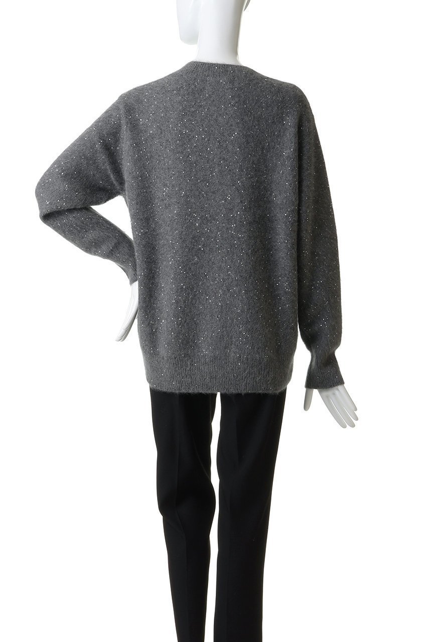 【ベイジ,/BEIGE,】のAMARILLO / スパンコールフォックスVネックニット 人気、トレンドファッション・服の通販 founy(ファニー) ファッション Fashion レディースファッション Fashion for Women トップス・カットソー Cut & Sew Tops ニット Knit Tops & Sweaters カジュアルプルオーバー・ニットトップス Pullovers & Knit Tops / Casual Pullovers Vネックトップス V-Neck Tops / V-Cut Neckline Shirts インナー Innerwear シンプル Simple, Minimal スパンコール Sequins, Sequin Embellishment ダウン Down, Puffer デニム Denim, Jeans Material バランス Balance, Style Balance フォックス Fox, Fox Fur エレガント 上品 Elegant other-7|ID: prp329100004761683 ipo3291000000034628197