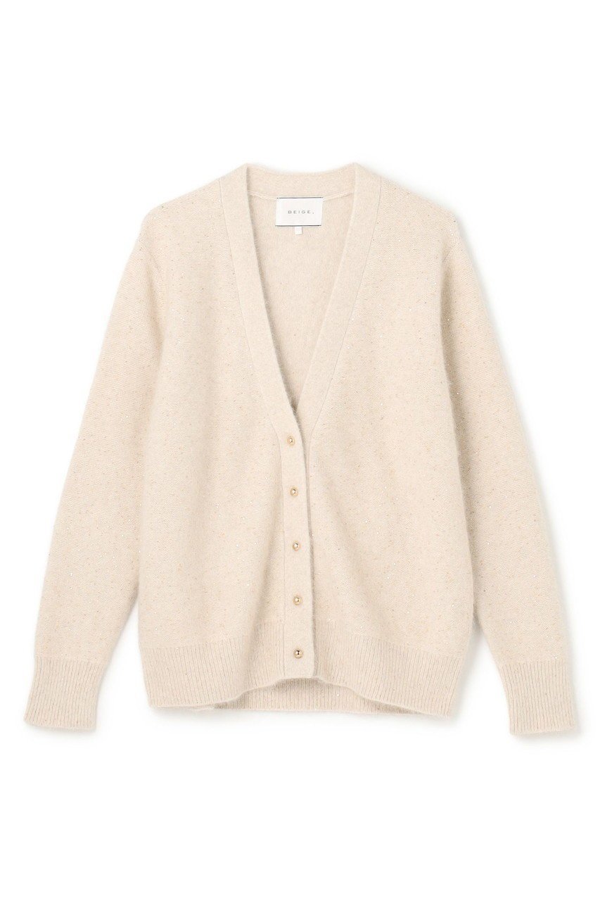 【ベイジ,/BEIGE,】のAMARILLO / スパンコールフォックスニットカーディガン 人気、トレンドファッション・服の通販 founy(ファニー) ファッション Fashion レディースファッション Fashion for Women トップス・カットソー Cut & Sew Tops ニット Knit Tops & Sweaters カーディガン・羽織り Layered Style Cardigans インナー Innerwear カーディガン Cardigan, Knitwear シンプル Simple, Minimal スパンコール Sequins, Sequin Embellishment ダウン Down, Puffer デニム Denim, Jeans Material フォックス Fox, Fox Fur メタル Metal, Metal Parts ラグジュアリー Luxury, Elegant エレガント 上品 Elegant 新作・新入荷 New Arrivals / New In other-1|ID: prp329100004761684 ipo3291000000034461349