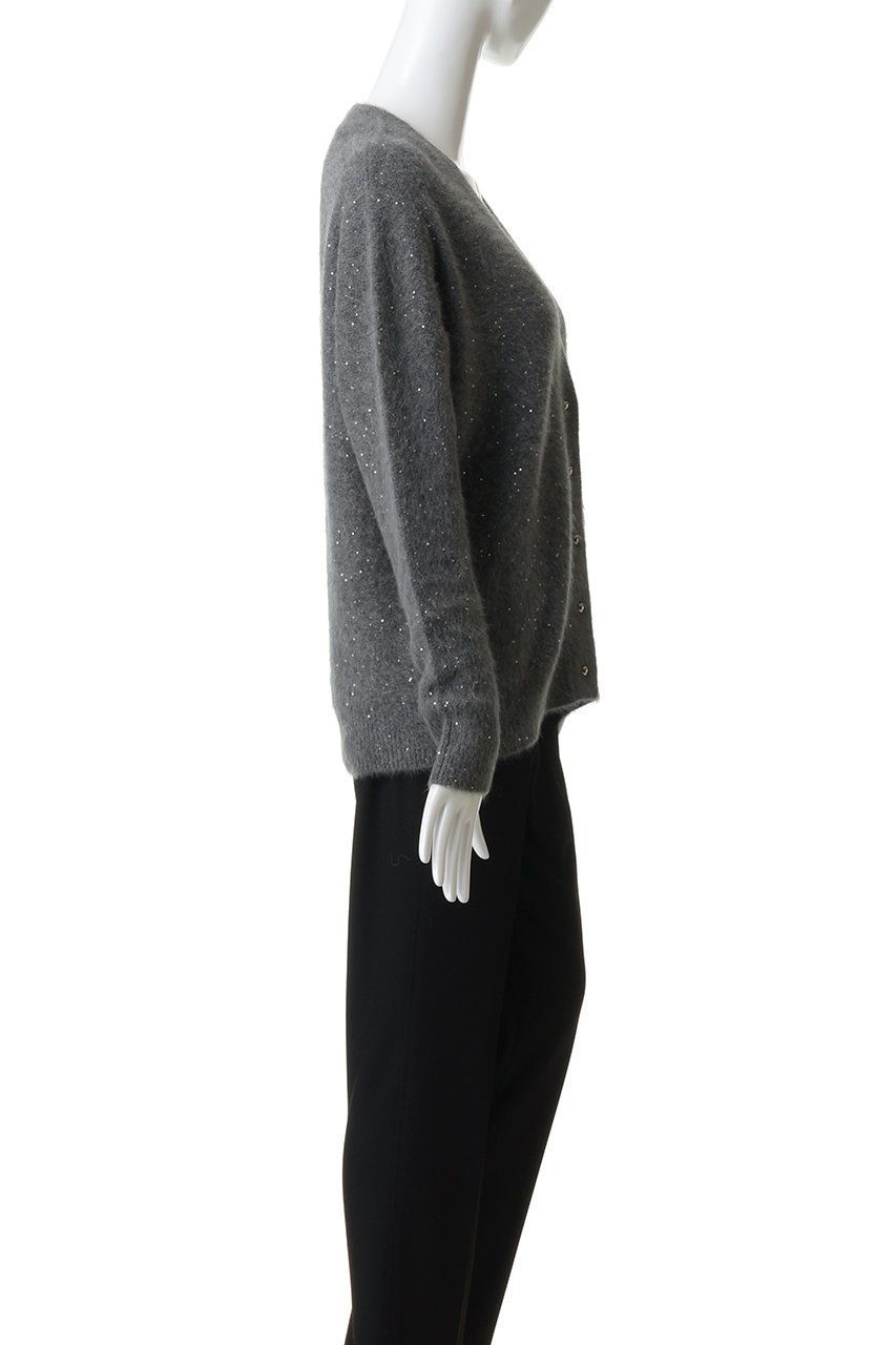 【ベイジ,/BEIGE,】のAMARILLO / スパンコールフォックスニットカーディガン 人気、トレンドファッション・服の通販 founy(ファニー) 　ファッション　Fashion　レディースファッション　Fashion for Women　トップス・カットソー　Cut & Sew Tops　ニット　Knit Tops & Sweaters　カーディガン・羽織り　Layered Style Cardigans　インナー　Innerwear　カーディガン　Cardigan, Knitwear　シンプル　Simple, Minimal　スパンコール　Sequins, Sequin Embellishment　ダウン　Down, Puffer　デニム　Denim, Jeans Material　フォックス　Fox, Fox Fur　メタル　Metal, Metal Parts　ラグジュアリー　Luxury, Elegant　エレガント 上品　Elegant　other-6|ID: prp329100004761684 ipo3291000000034628200