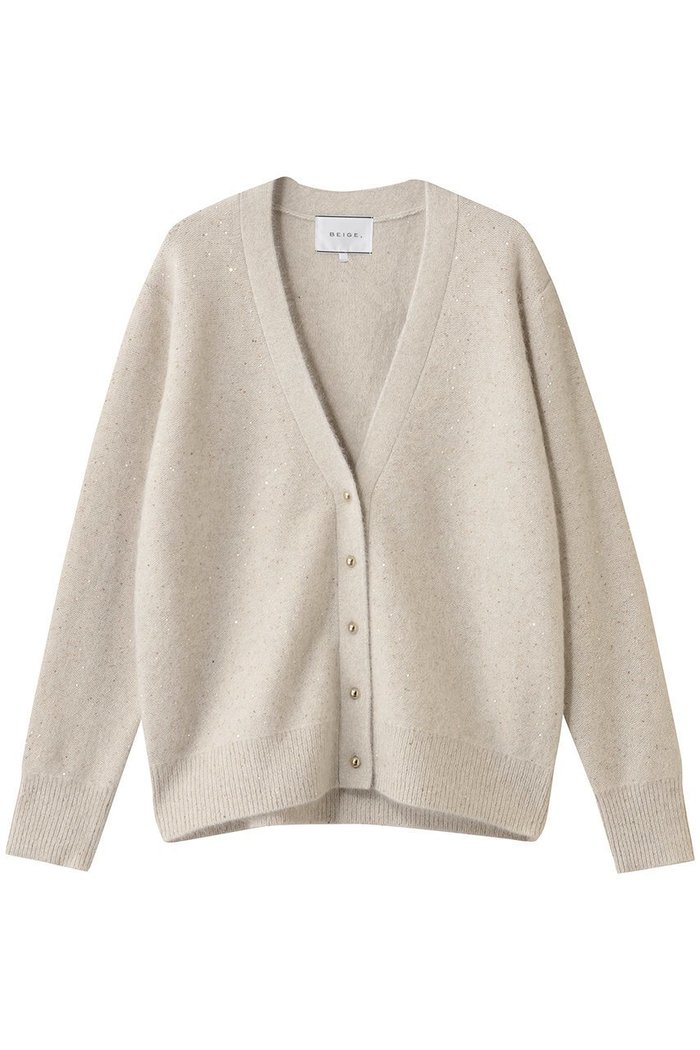 【ベイジ,/BEIGE,】のAMARILLO / スパンコールフォックスニットカーディガン インテリア・キッズ・メンズ・レディースファッション・服の通販 founy(ファニー) https://founy.com/ ファッション Fashion レディースファッション Fashion for Women トップス・カットソー Cut & Sew Tops ニット Knit Tops & Sweaters カーディガン・羽織り Layered Style Cardigans インナー Innerwear カーディガン Cardigan, Knitwear シンプル Simple, Minimal スパンコール Sequins, Sequin Embellishment ダウン Down, Puffer デニム Denim, Jeans Material フォックス Fox, Fox Fur メタル Metal, Metal Parts ラグジュアリー Luxury, Elegant エレガント 上品 Elegant |ID: prp329100004761684 ipo3291000000035728485