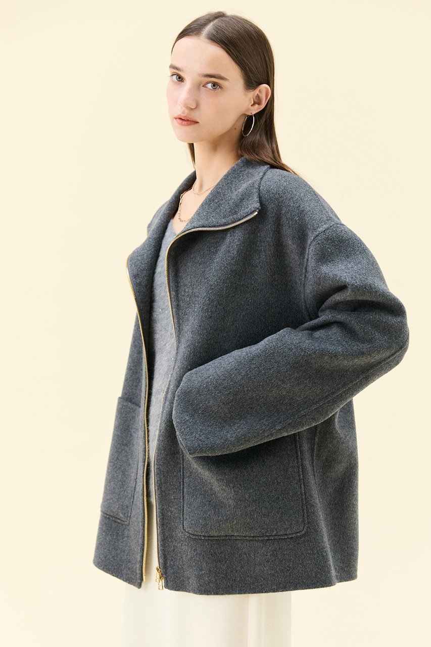 【ベイジ,/BEIGE,】のZION / ウールスタンドカラーショートコート 人気、トレンドファッション・服の通販 founy(ファニー) 　ファッション　Fashion　レディースファッション　Fashion for Women　アウター　Coat / Outerwear Collection　コート・ロングコート・ピーコート　Long Coats, Peacoats & More　ショート　Short, Short Length　スタンド　Stand Collar, Upright Stand　ポケット　Pocket, Pocket Detail　other-4|ID: prp329100004761687 ipo3291000000035748830