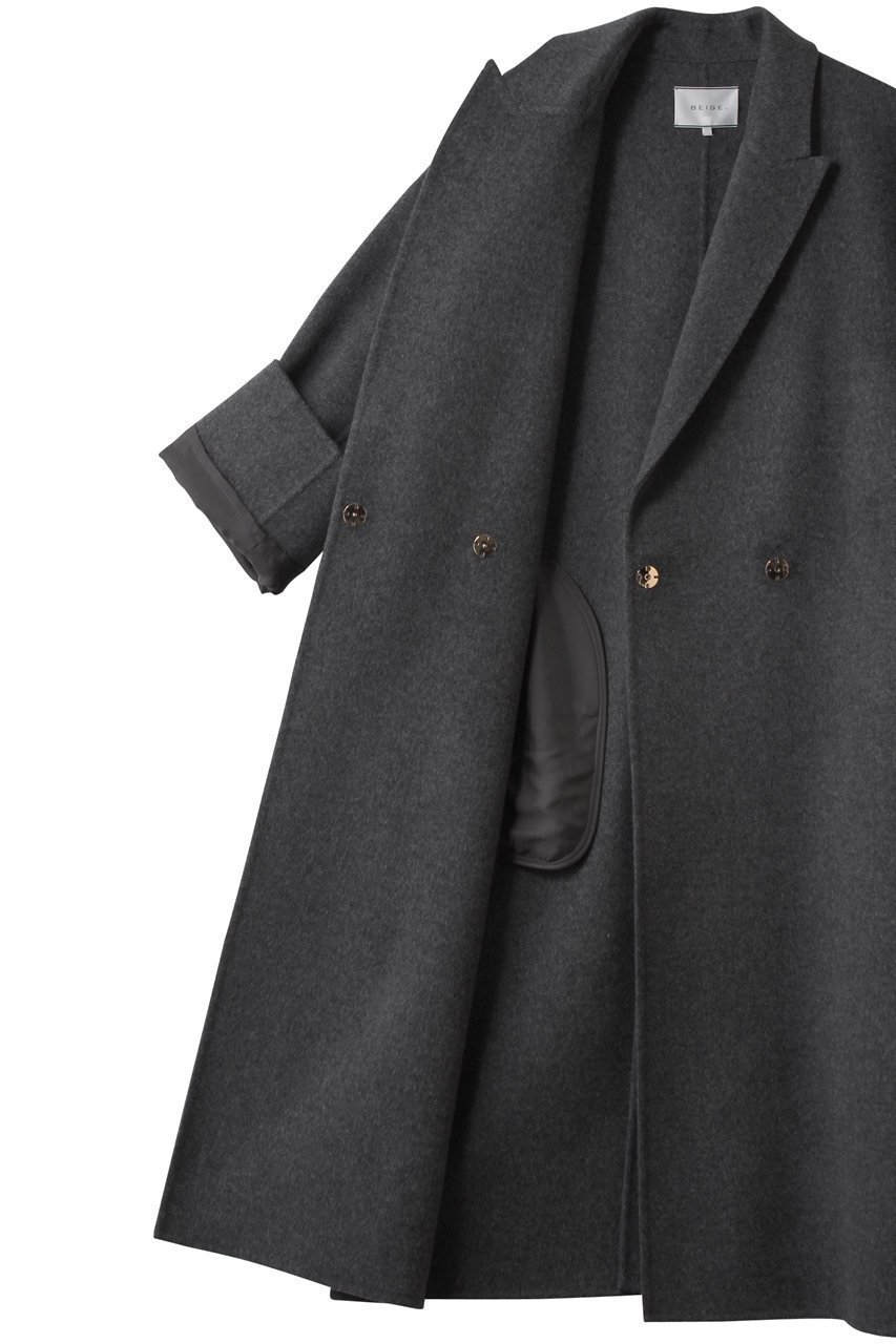 【ベイジ,/BEIGE,】のZION / ウールロングチェスターコート 人気、トレンドファッション・服の通販 founy(ファニー) 　ファッション　Fashion　レディースファッション　Fashion for Women　アウター　Coat / Outerwear Collection　コート・ロングコート・ピーコート　Long Coats, Peacoats & More　チェスターコート・ロング丈アウター　Chester Coats / Chesterfield Long Coats　インナー　Innerwear　チェスターコート　Chester Coat, Long Coat　フロント　Front, Front Design　ロング　Long, Long-Length　秋　Autumn　other-7|ID: prp329100004761688 ipo3291000000034735453