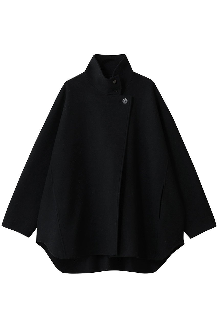 【スタニングルアー/STUNNING LURE】のrオーバーミドルコート インテリア・キッズ・メンズ・レディースファッション・服の通販 founy(ファニー) 　ファッション　Fashion　レディースファッション　Fashion for Women　アウター　Coat / Outerwear Collection　コート・ロングコート・ピーコート　Long Coats, Peacoats & More　なめらか　Smooth, Silky Texture　ショルダー　Shoulder, Shoulder Strap　パターン　Pattern, Design Print　ボトム　Bottoms, Lower Wear　ミドル　Middle Length, Mid Height　ラウンド　Round, Round Neck　ロング　Long, Long-Length　新作・新入荷　New Arrivals / New In　ブラック|ID: prp329100004761689 ipo3291000000034461387