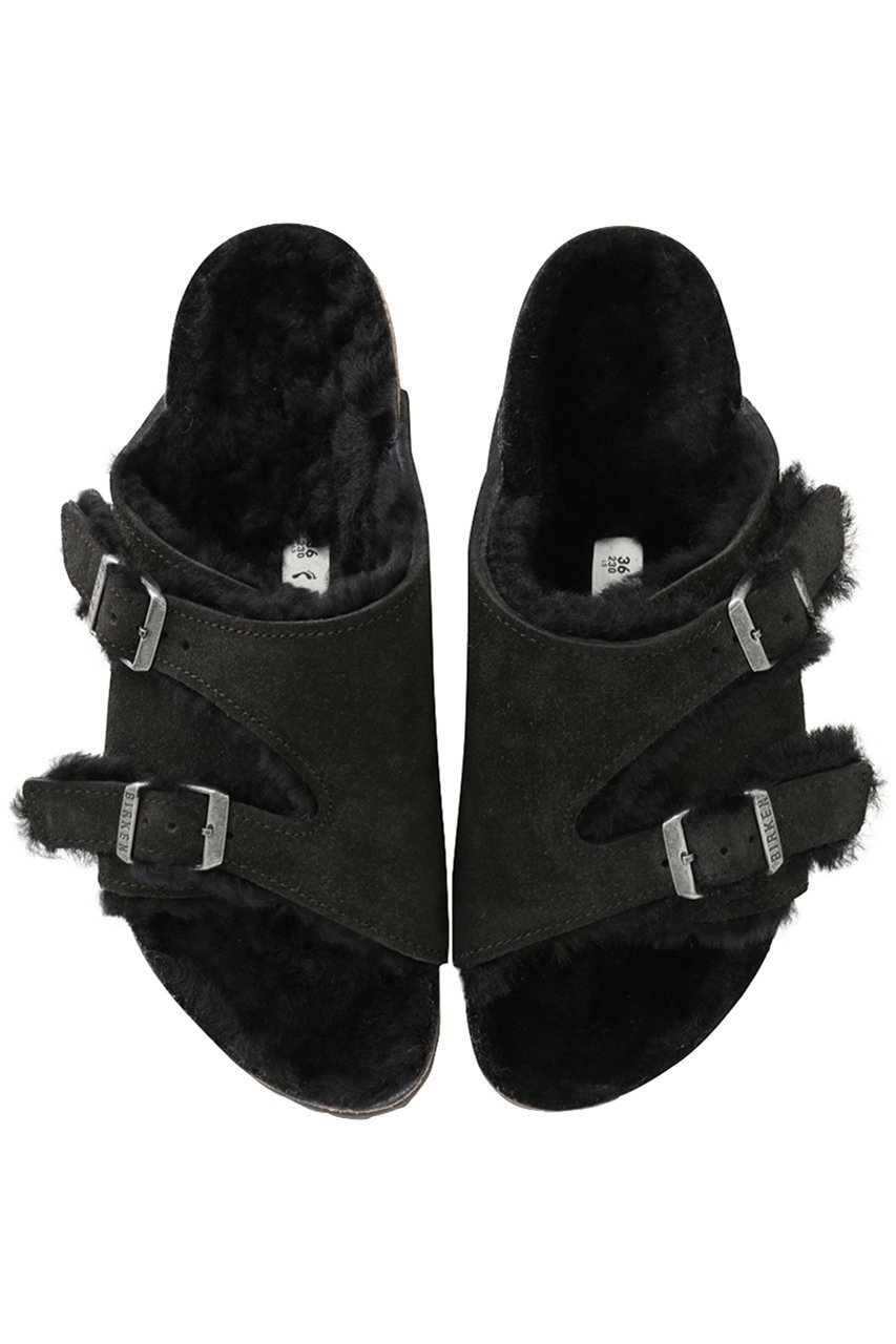 【ビルケンシュトック/BIRKENSTOCK】のZurich(Suede Shearing) インテリア・キッズ・メンズ・レディースファッション・服の通販 founy(ファニー) 　ファッション　Fashion　レディースファッション　Fashion for Women　おすすめ　Recommended / Our Picks　サンダル　Sandals, Summer Shoes　ライニング　Inner Lining, Inner Fabric, Lined　リラックス　Relax, Relaxed Fit　エレガント 上品　Elegant　人気　Popular, Best Seller　ブラック|ID: prp329100004761720 ipo3291000000035730416