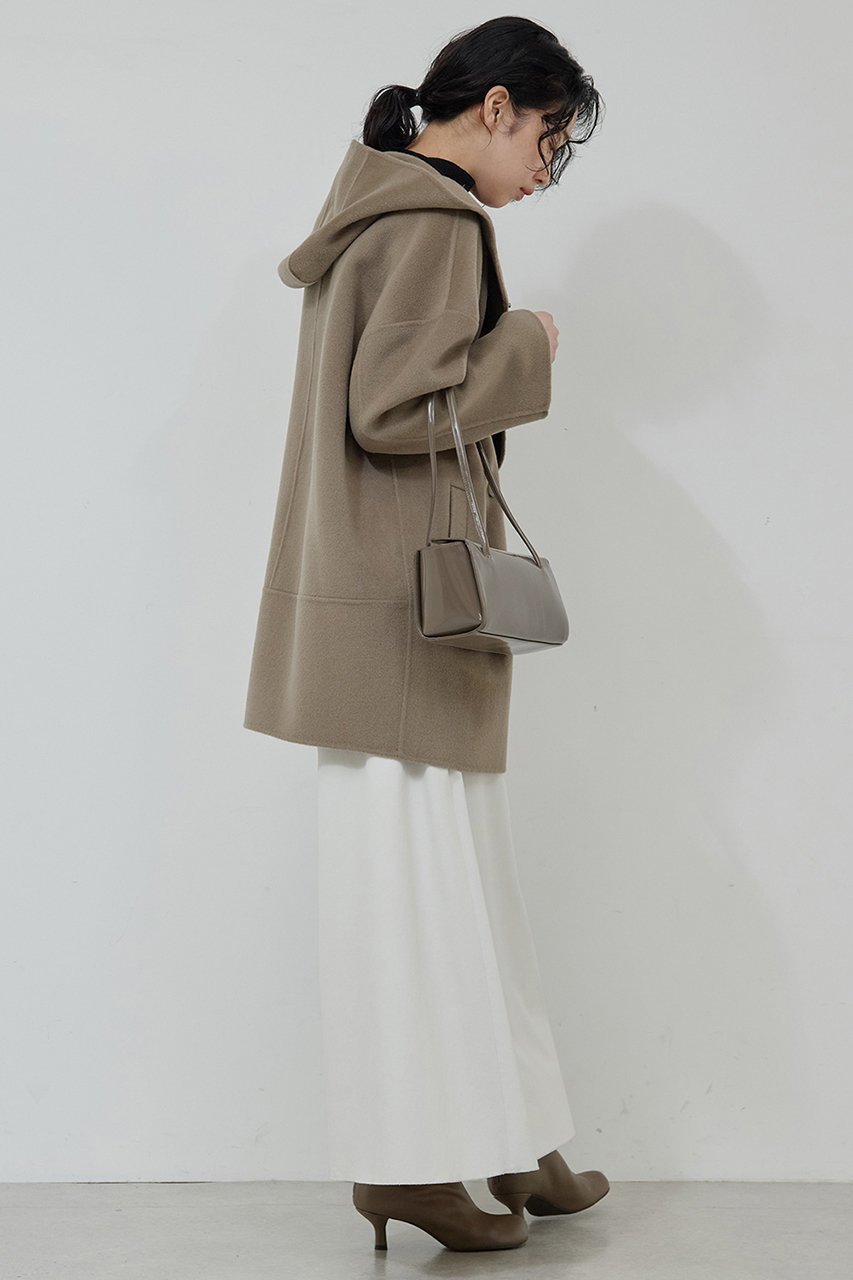 【ガリャルダガランテ/GALLARDAGALANTE】のフーディーコート 人気、トレンドファッション・服の通販 founy(ファニー) 　ファッション　Fashion　レディースファッション　Fashion for Women　アウター　Coat / Outerwear Collection　コート・ロングコート・ピーコート　Long Coats, Peacoats & More　ショート　Short, Short Length　バランス　Balance, Style Balance　フォルム　Silhouette, Form　ミドル　Middle Length, Mid Height　防寒　Cold Protection, Winter-Ready　other-3|ID: prp329100004761730 ipo3291000000035434388