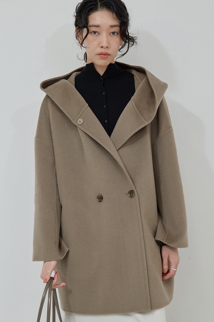 【ガリャルダガランテ/GALLARDAGALANTE】のフーディーコート 人気、トレンドファッション・服の通販 founy(ファニー) 　ファッション　Fashion　レディースファッション　Fashion for Women　アウター　Coat / Outerwear Collection　コート・ロングコート・ピーコート　Long Coats, Peacoats & More　ショート　Short, Short Length　バランス　Balance, Style Balance　フォルム　Silhouette, Form　ミドル　Middle Length, Mid Height　防寒　Cold Protection, Winter-Ready　other-5|ID: prp329100004761730 ipo3291000000035434395