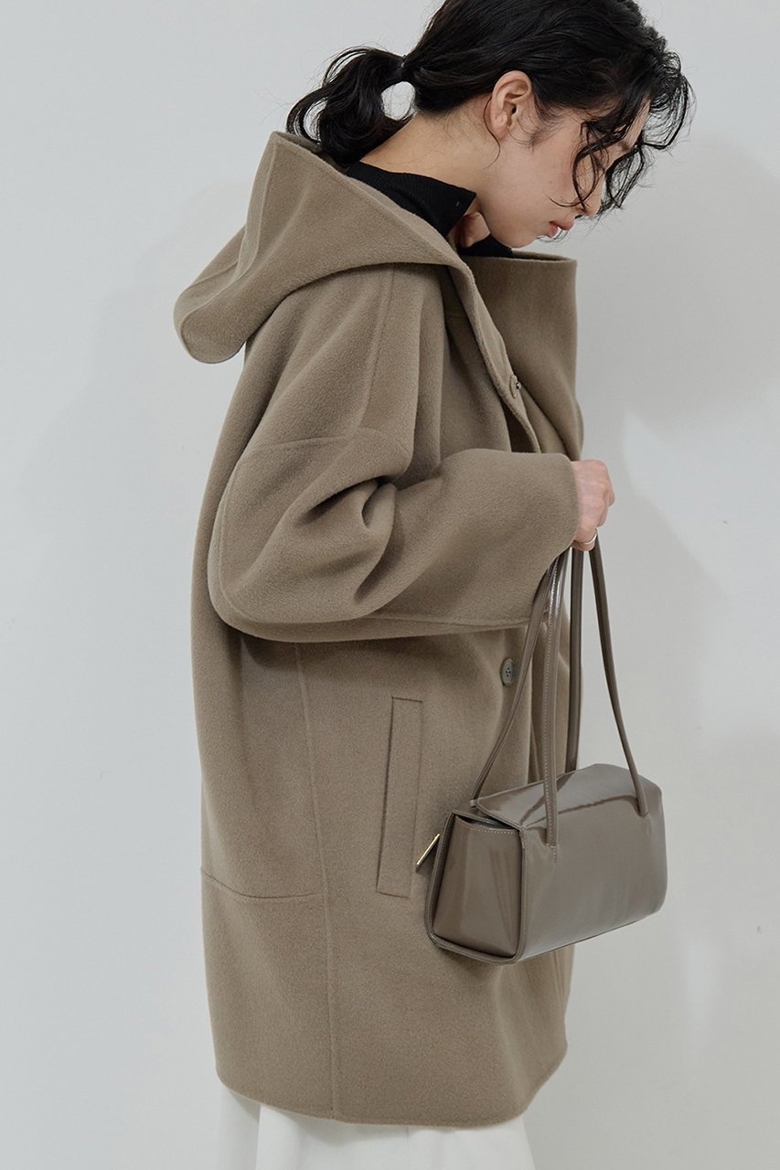 【ガリャルダガランテ/GALLARDAGALANTE】のフーディーコート 人気、トレンドファッション・服の通販 founy(ファニー) 　ファッション　Fashion　レディースファッション　Fashion for Women　アウター　Coat / Outerwear Collection　コート・ロングコート・ピーコート　Long Coats, Peacoats & More　ショート　Short, Short Length　バランス　Balance, Style Balance　フォルム　Silhouette, Form　ミドル　Middle Length, Mid Height　防寒　Cold Protection, Winter-Ready　other-6|ID: prp329100004761730 ipo3291000000035434397