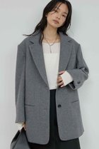 【ガリャルダガランテ/GALLARDAGALANTE】の圧縮メルトンジャコート 人気、トレンドファッション・服の通販 founy(ファニー) ファッション Fashion レディースファッション Fashion for Women アウター Coat / Outerwear Collection コート・ロングコート・ピーコート Long Coats, Peacoats & More ショート Short, Short Length シンプル Simple, Minimal ジャケット Jacket, Outerwear スリット Slit, Slit Detail トレンド Trend, Trending Now バランス Balance, Style Balance 新作・新入荷 New Arrivals / New In thumbnail グレー|ID: prp329100004761731 ipo3291000000034461658