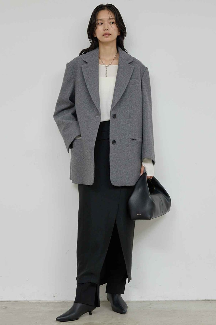 【ガリャルダガランテ/GALLARDAGALANTE】の圧縮メルトンジャコート 人気、トレンドファッション・服の通販 founy(ファニー) ファッション Fashion レディースファッション Fashion for Women アウター Coat / Outerwear Collection コート・ロングコート・ピーコート Long Coats, Peacoats & More ショート Short, Short Length シンプル Simple, Minimal ジャケット Jacket, Outerwear スリット Slit, Slit Detail トレンド Trend, Trending Now バランス Balance, Style Balance 新作・新入荷 New Arrivals / New In other-2|ID: prp329100004761731 ipo3291000000034461659